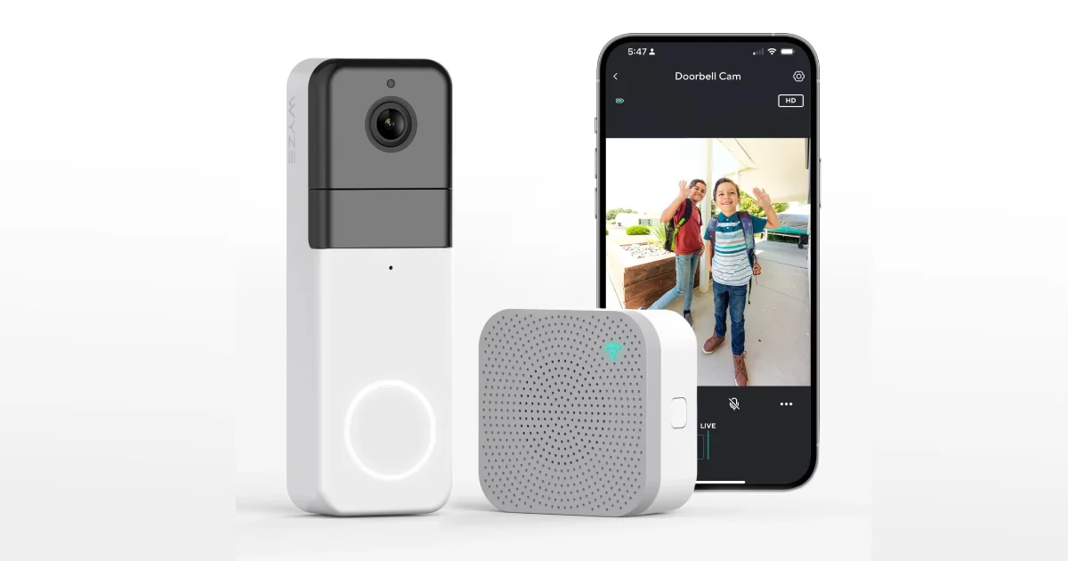 Porch pirate prevention doorbell